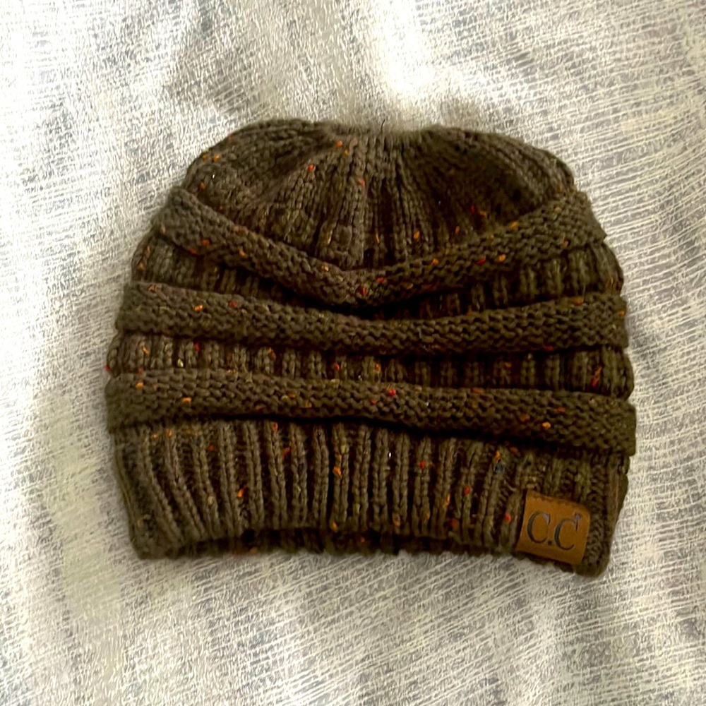 Olive Green C.C. Beanie